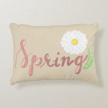Coussin beige de ressort