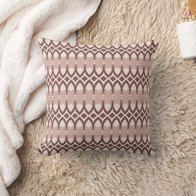 Coussin beige, , décoration de maison, abstrait, motif jet (Couverture)
