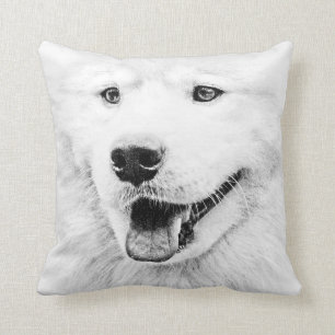Coussin Bel art de chien de Samoyed