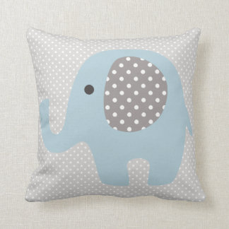 Coussin Bel éléphant de bleus layette