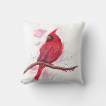 Bel Oiseau Rouge Étincelant
