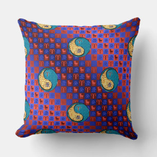 Coussin Bélier & Boeuf d'eau