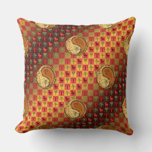 Coussin Bélier & Cheval de Bois