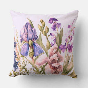 Coussin Belle Arrey De Fleurs Violettes
