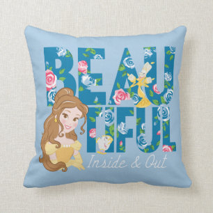 Coussin Belle  Beautfiul à l'intérieur et à l'extérieu
