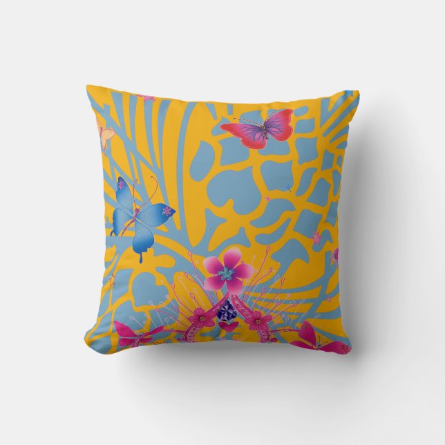 Coussin Belle Belle Fille Florale Extraordinaire (Recto)