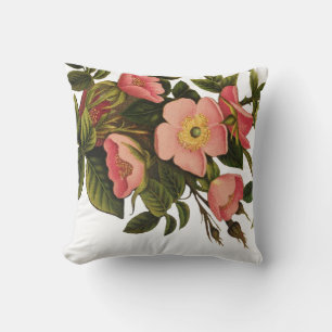 Coussin Belle Botanique rose Rose vintage