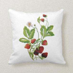 Coussin Belle broderie traditionnelle à la crème jacobé