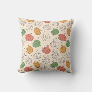 Coussin Belle chute de motif citrouille