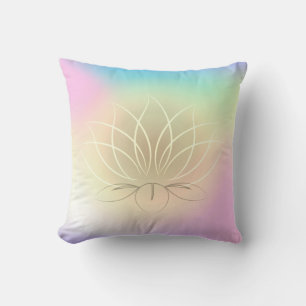 Coussin Belle couleur ombrée colorée Lotus, Zen