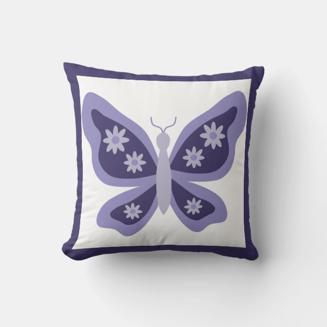 Coussin Belle crèche de papillon (Recto)
