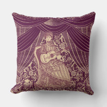 Belle dame avec guitare