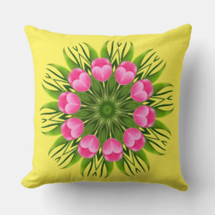 Coussin Belle Fleur Mandala Design