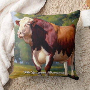 Coussin Belle Hereford Bull