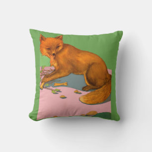 Coussin belle impression de renard