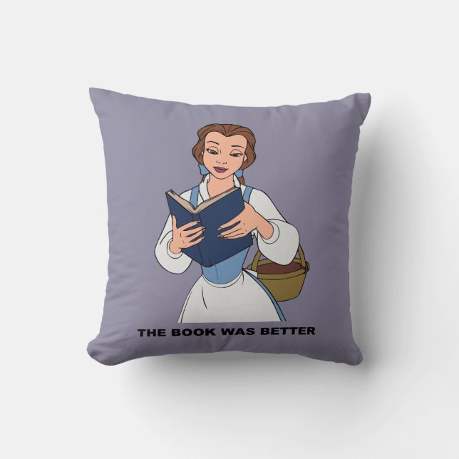 Coussin Belle | Le livre était meilleur (Recto)