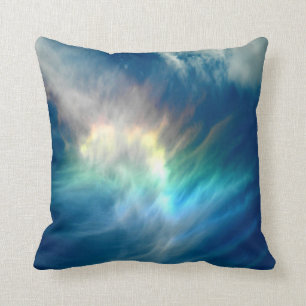 Coussin Belle lumière colorée effets de soleil nuages