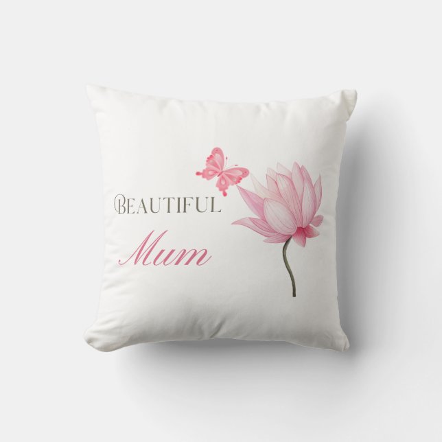 Coussin Belle Maman, Cadeau Attentionné pour les Mamans (Recto)