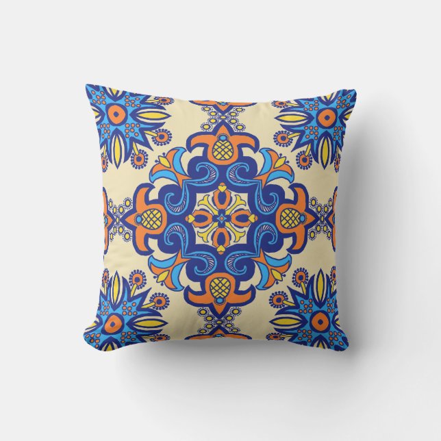 Coussin Belle mosaïque de Boho Talavera (Recto)