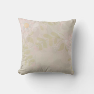 Coussin Belle or rose Abstrait Floral