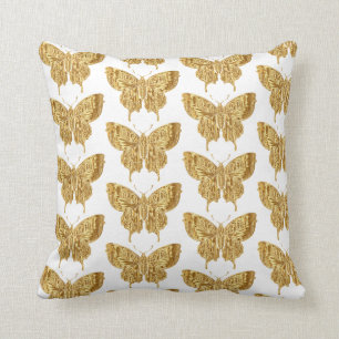 Coussin Belle papillon Cool d'or