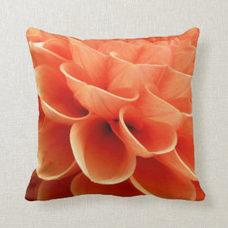 Coussin Belle Pêche Colorée Dahlia Pétales Fleurs