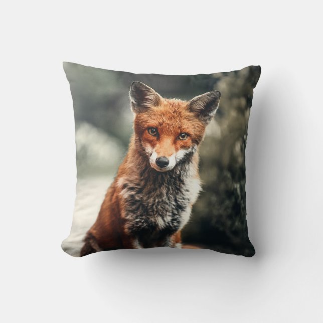 Coussin Belle Renard dans la nature (Recto)