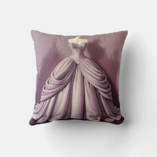 Coussin Belle robe de ballon mauve
