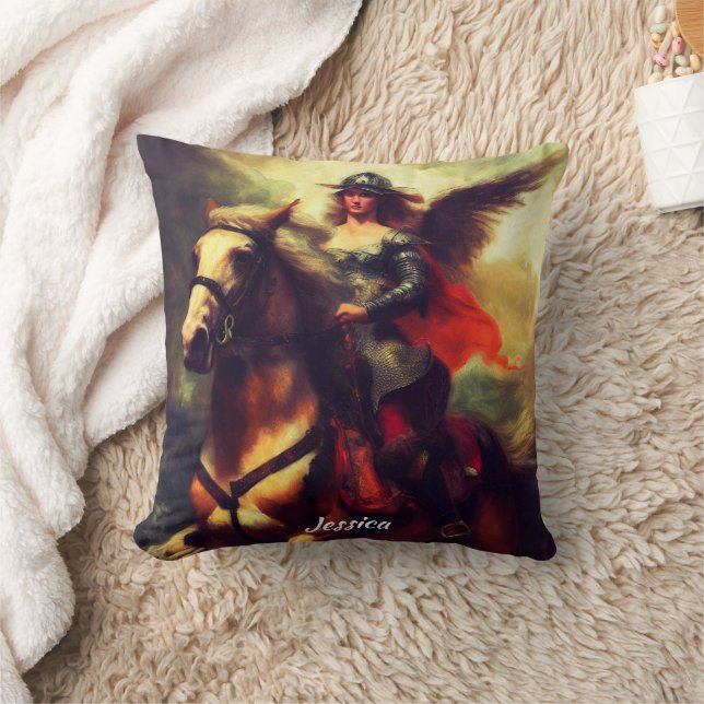 Coussin Belle Valkyrie à cheval (Couverture)