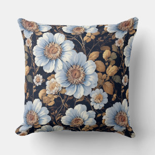 Coussin Belles Fleurs blanches élégantes