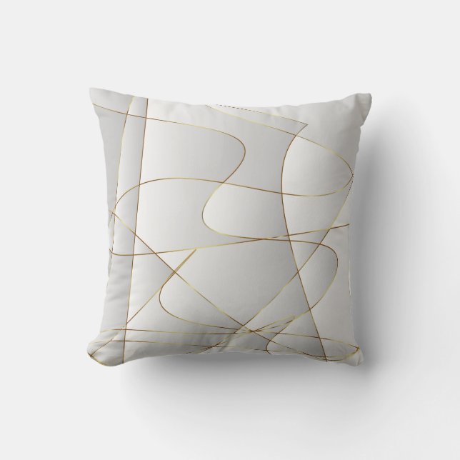 Coussin Belles lignes dorées (Recto)