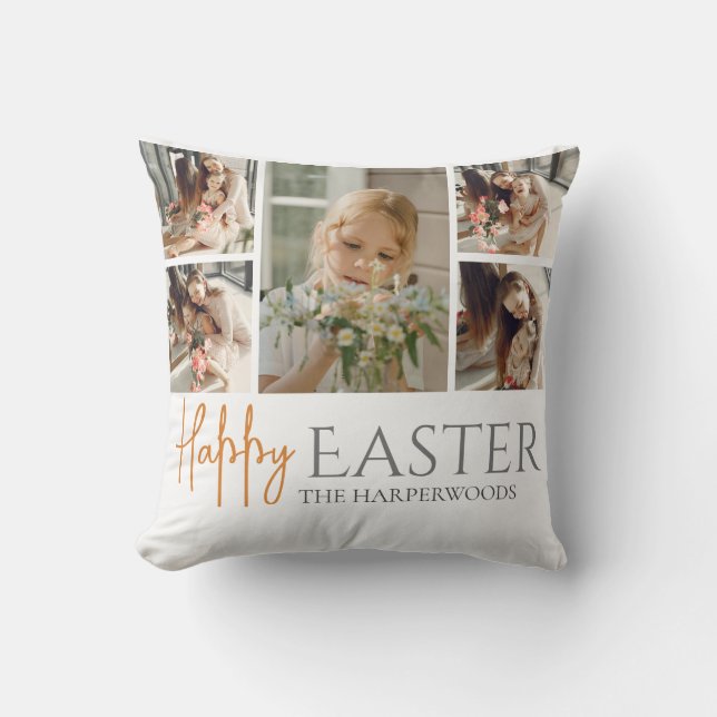 Coussin Bénédiction de Pâques Elégante OEufs de Pâques Pho (Recto)
