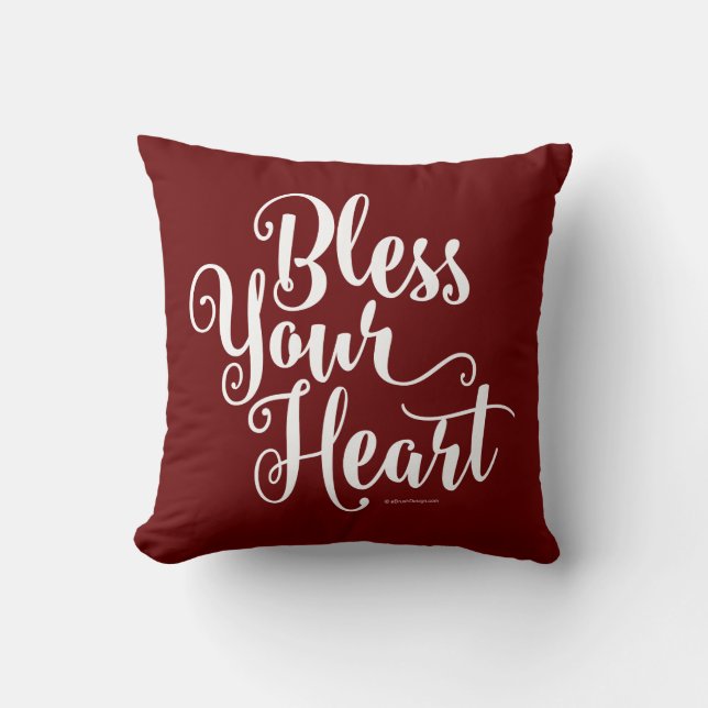 Coussin Bénissez votre coeur (Recto)