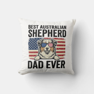 Coussin Berger Australien Papa Patriotique Vintage