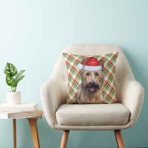 Coussin Berger Picard Chien vacances Jeu de Noël