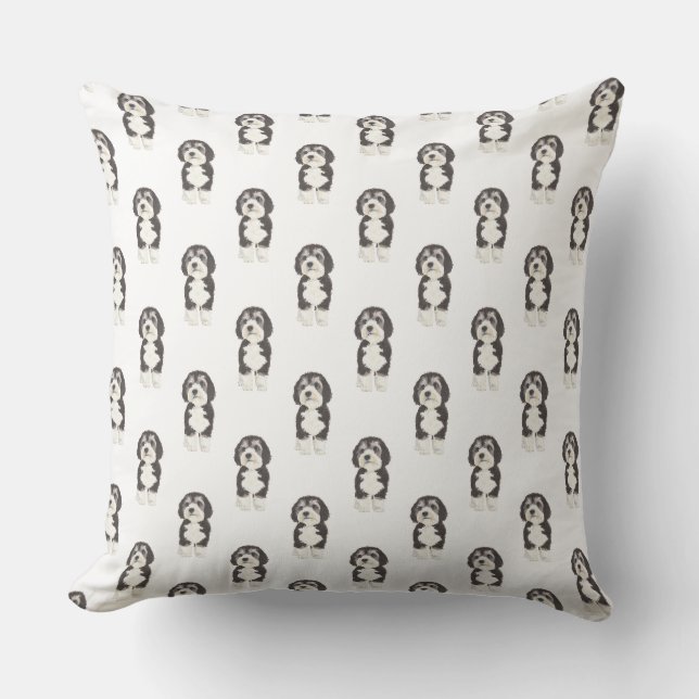 Coussin Bernedoodle (Recto)