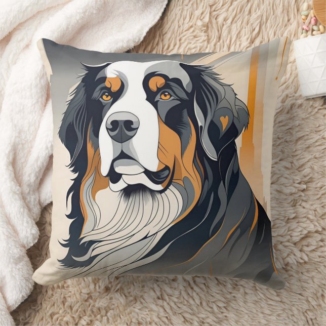 Coussin Bernese Mountain Dog Pillow (Couverture)