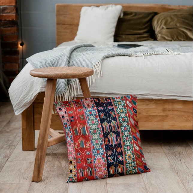 Coussin Berry Anatolienne Oriental Rouge Turc Kilim Rug (Créateur téléchargé)