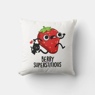 Coussin Berry Superstitieux Fruit Pun