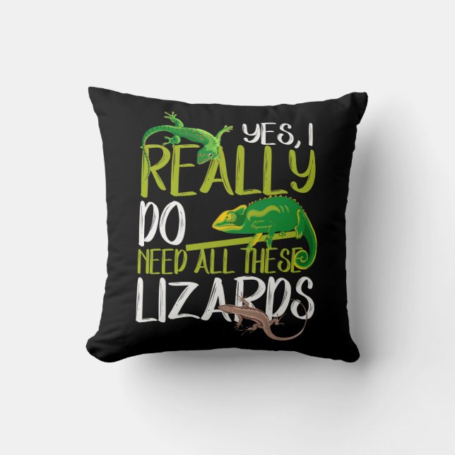 Coussin Besoin de tous les lézards léopards de reptile (Recto)