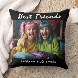 Coussin Best Friends Funny Colorful Hair