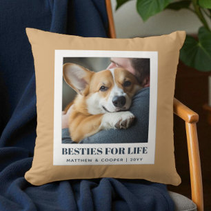 Coussin Best Friends Modern Brown Chien Papa Animal de com