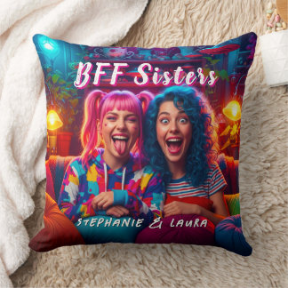 Coussin Best Friends Sisters Funny BFF