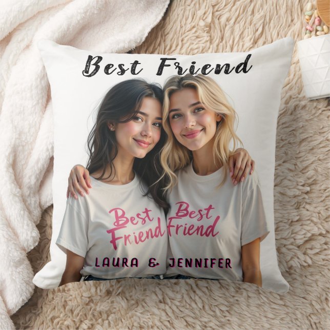Coussin Best Friends With inspirational Quote (Couverture)