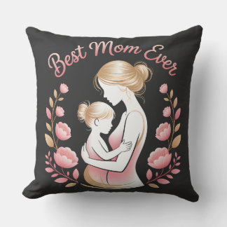 Coussin "Best Mom Ever" - Un hommage à maman