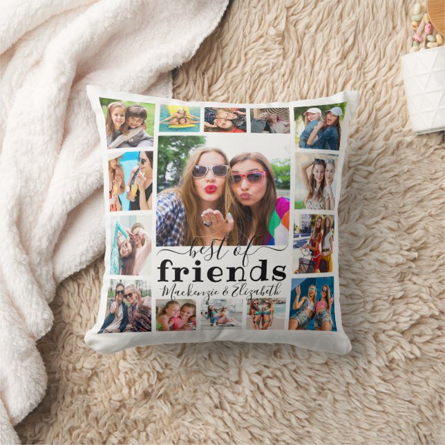Coussin BEST OF FRIENDS 15 Photo Collage (Couverture)