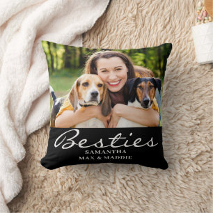 Coussin Besties Photo pour animaux de compagnie