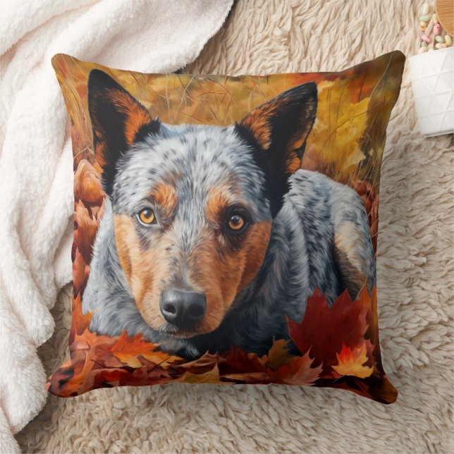 Coussin Bétail australien en automne Feuilles automne Insp (Couverture)