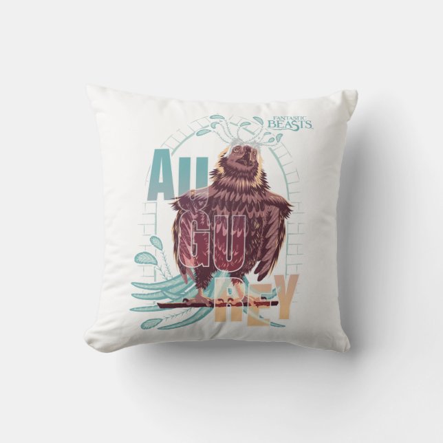 Coussin Bêtes fantastiques Augurey (Recto)