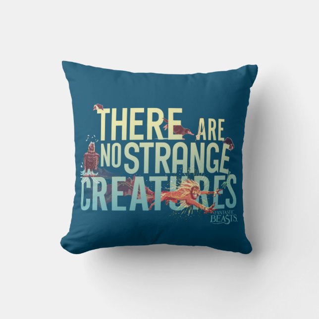 Coussin Bêtes Fantastiques - Il N'Y A Pas De Créatures Étr (Recto)